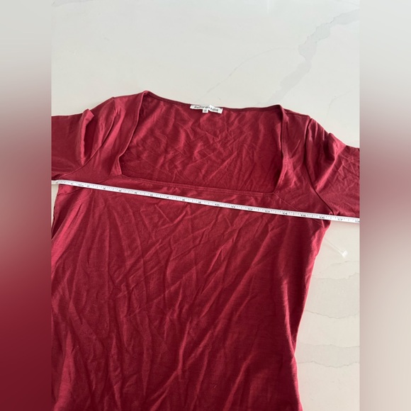 NWOT | Reformation | Coen Square Neck Knit Dress in Red | Sz M - Picture 11 of 12